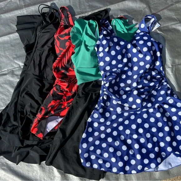 Set of 5 SwimDress swimsuit BUNDLE - Picture 1 of 10
